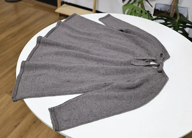 Organic Cashmere Cotton Natural Knitting Baby Dress