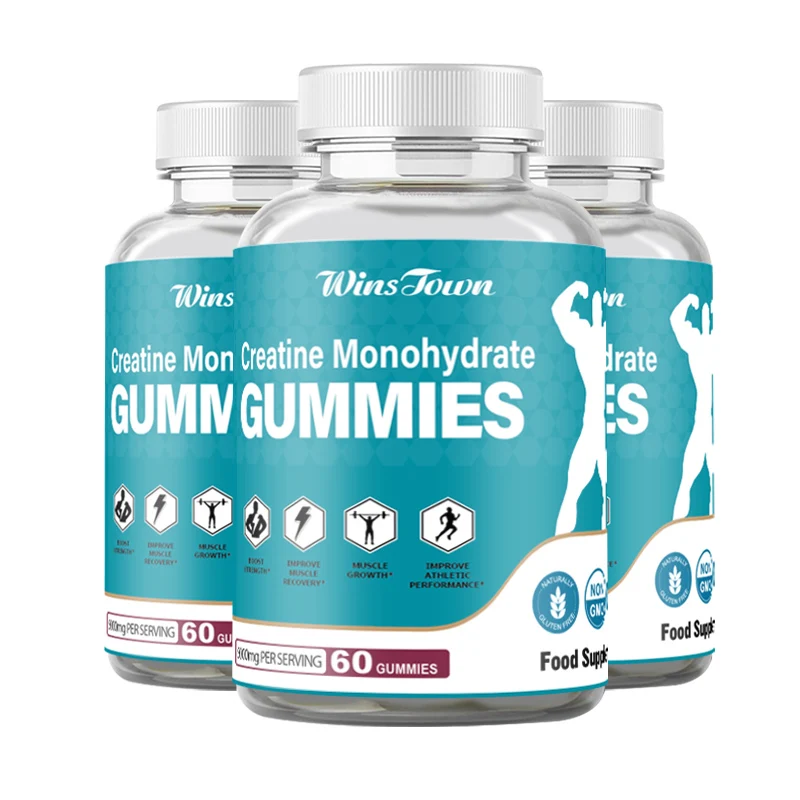 Winstown Candy Creatine Gummies immune booster weight gain gummy help revitalize manufacturing OEM creatine monohydrate gummies