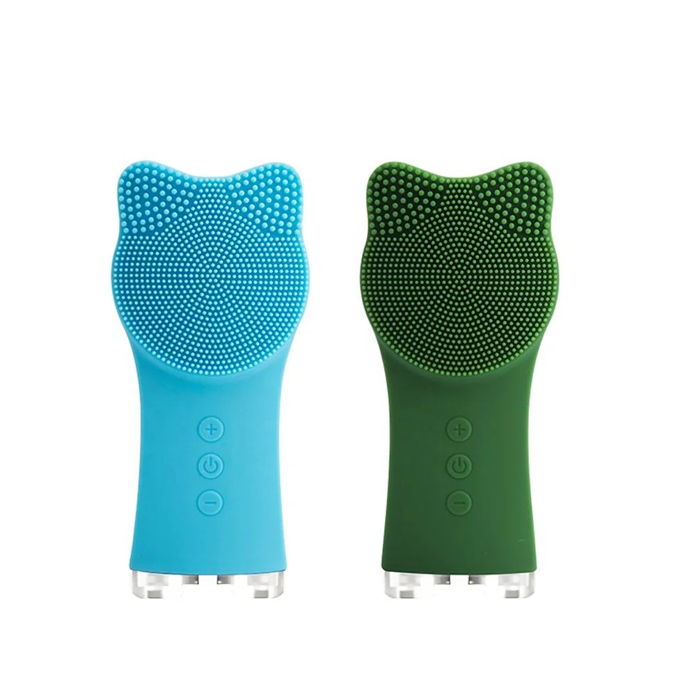 Силиконовые Очищающая щетка для лица Sonic Face Scrubbers IPX7 водонепроницаемый Электрический очищающий массажер
