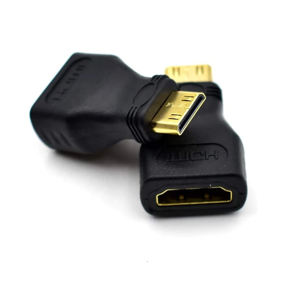 Высококачественный позолоченный адаптер OEM 1080P 3D Mini HDMI-HDMI штекер-гнездо преобразователь для камеры ноутбука домашнего