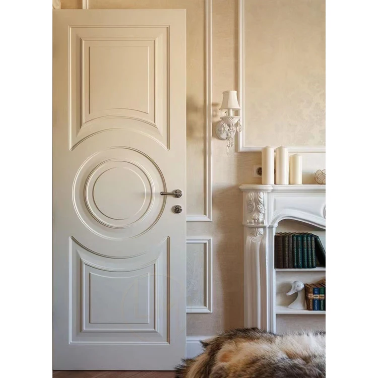 Hot sale modern wood door top quality solid wood door single open customized modern high-end wood door