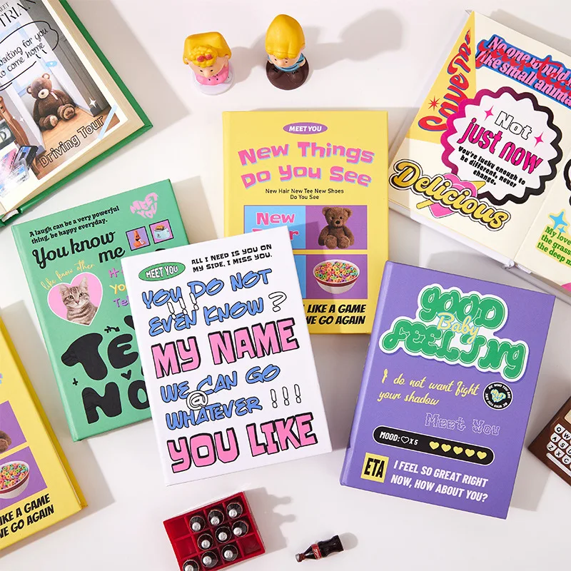 Cute Mini Pocket Diary Line Book Creative Hand Ledger Notebook A7