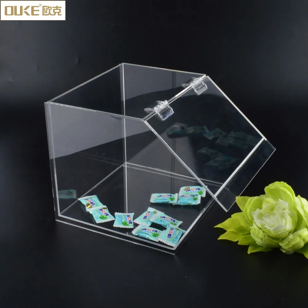 Custom different size mix bulk acrylic cereal grain candy nuts display food storage container bins /box