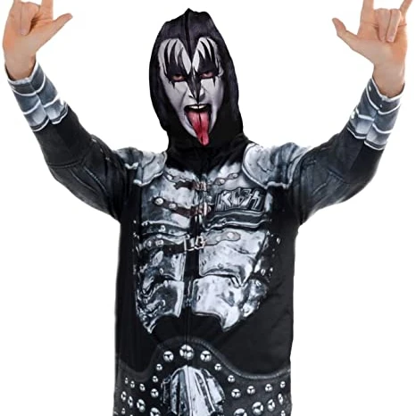 
Wholesale Zip Hoodies Unisex Halloween Full Face Zip Hoodies With Mask Attached 