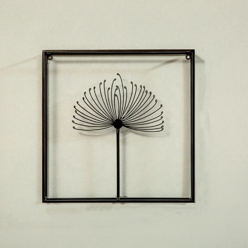 Простой скандинавский черный металлический художественный Настенный декор для спальни минималистский настенный