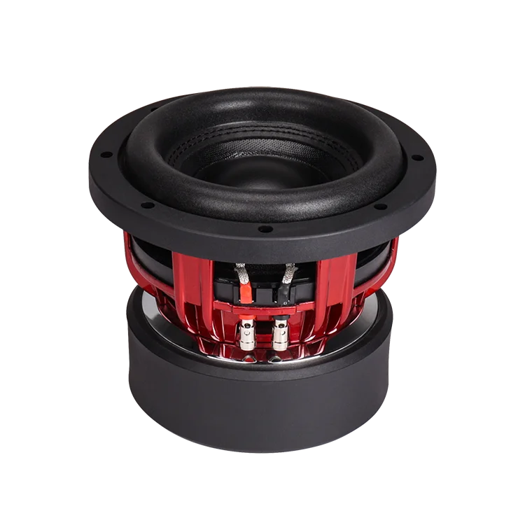 JLD New Style 6.5 inch car subwoofer Red finish Aluminum Basket 300W subwoofers car audio