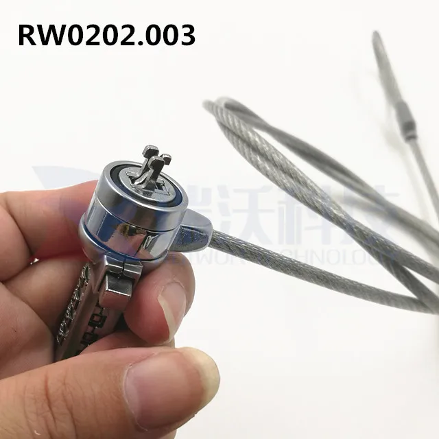 RuiWor RW0202.003 laptop safety code lock computer security tether password cable Security Lock Cable For Tablet