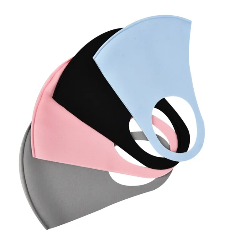 Многоразовая моющаяся маска для лица из полиэстера с индивидуальным логотипом, популярная модная маска для лица