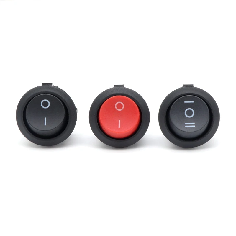 round head/square head 2 pin /3 pin boat switch all series selectable types on-off-on/on-off rocker switch