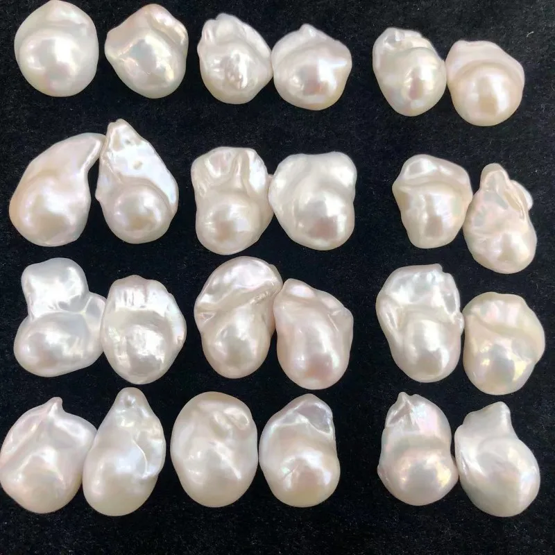 Wholesale White Baroque Pearl 11~22mm Natural Fresh Water Pearl High Quality Pearl Single White Beads For Earring Making