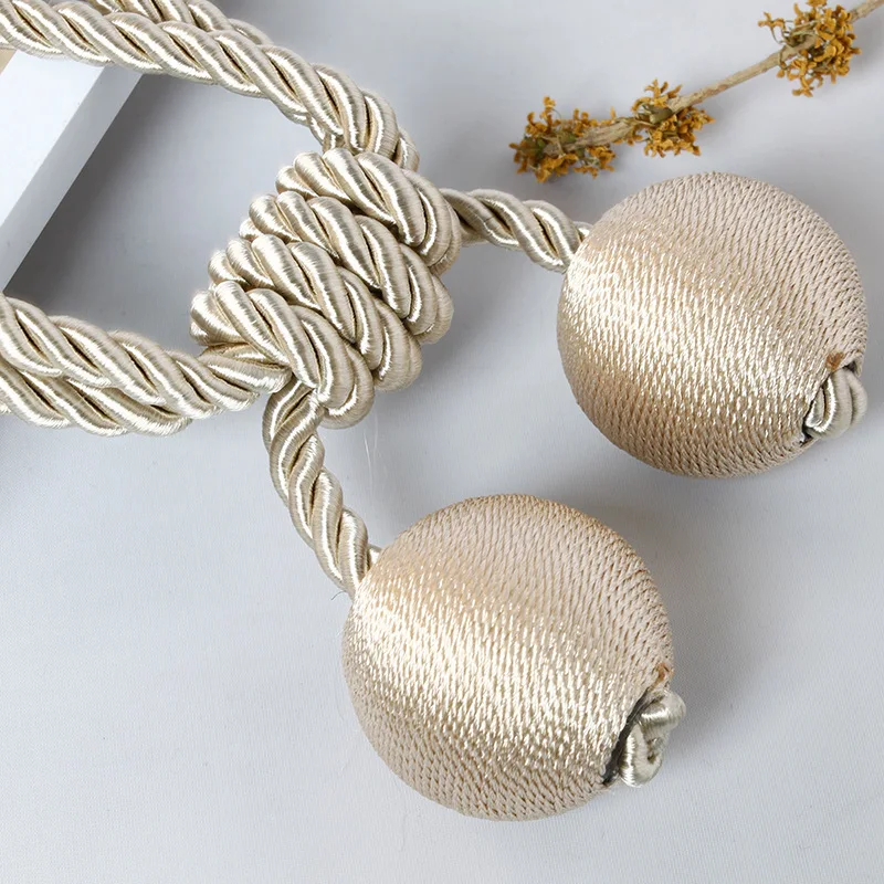 New type of curtain bandage no punching installation curtain buckle fashion modern curtain binding rope