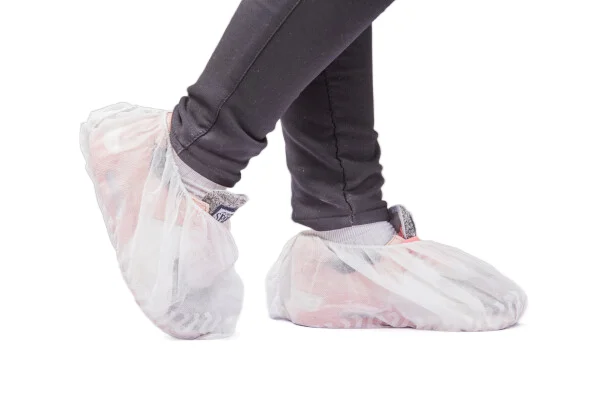 White Color Disposable Biodegradable SMS Nonwoven Shoe Covers