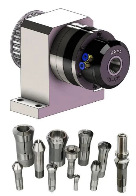 Quartered Spendle Collet Chuck RT-CH04 3612 engraving machine chuck assembly lock hole btl chuck