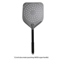 12 inch 13 inch hard film punching pizza shovel pizza transfer flip shovel consumer and commercial aluminum alloy