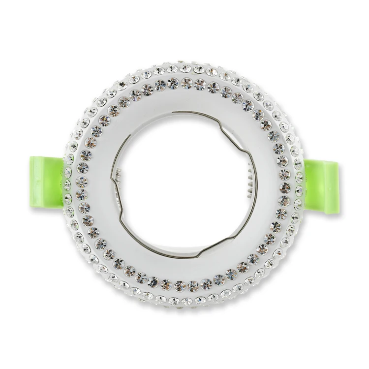 Factory price wholesale Crystal spotlight housing for MR16 LED bulb with socket GU10/Gu5.3