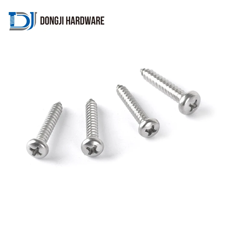 Dongji Ready to Ship Pan Head Self Tapping Screw Stainless Steel Fasteners Screws Self-Tapping Screws