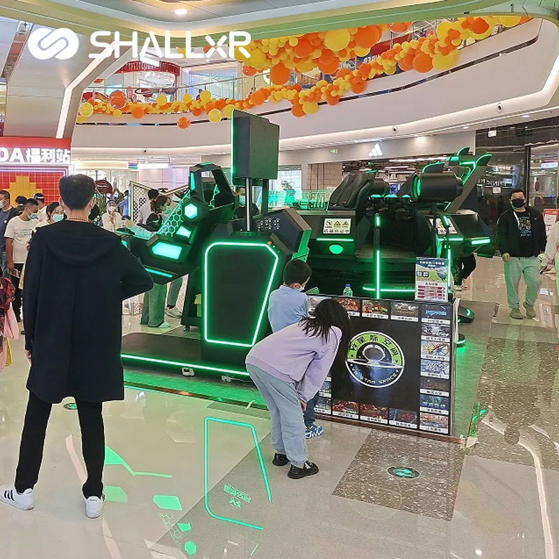 ShallxR Battleship Ufo Tank Rotation Motion Simulator Chair 9D VR 5 Seat Cinema