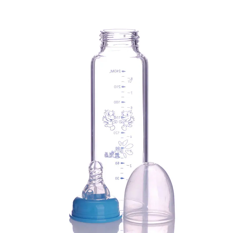 ABDL детские бутылочки для кормления OEM с широким горлом 450 мл взрослая стеклянная детская бутылочка