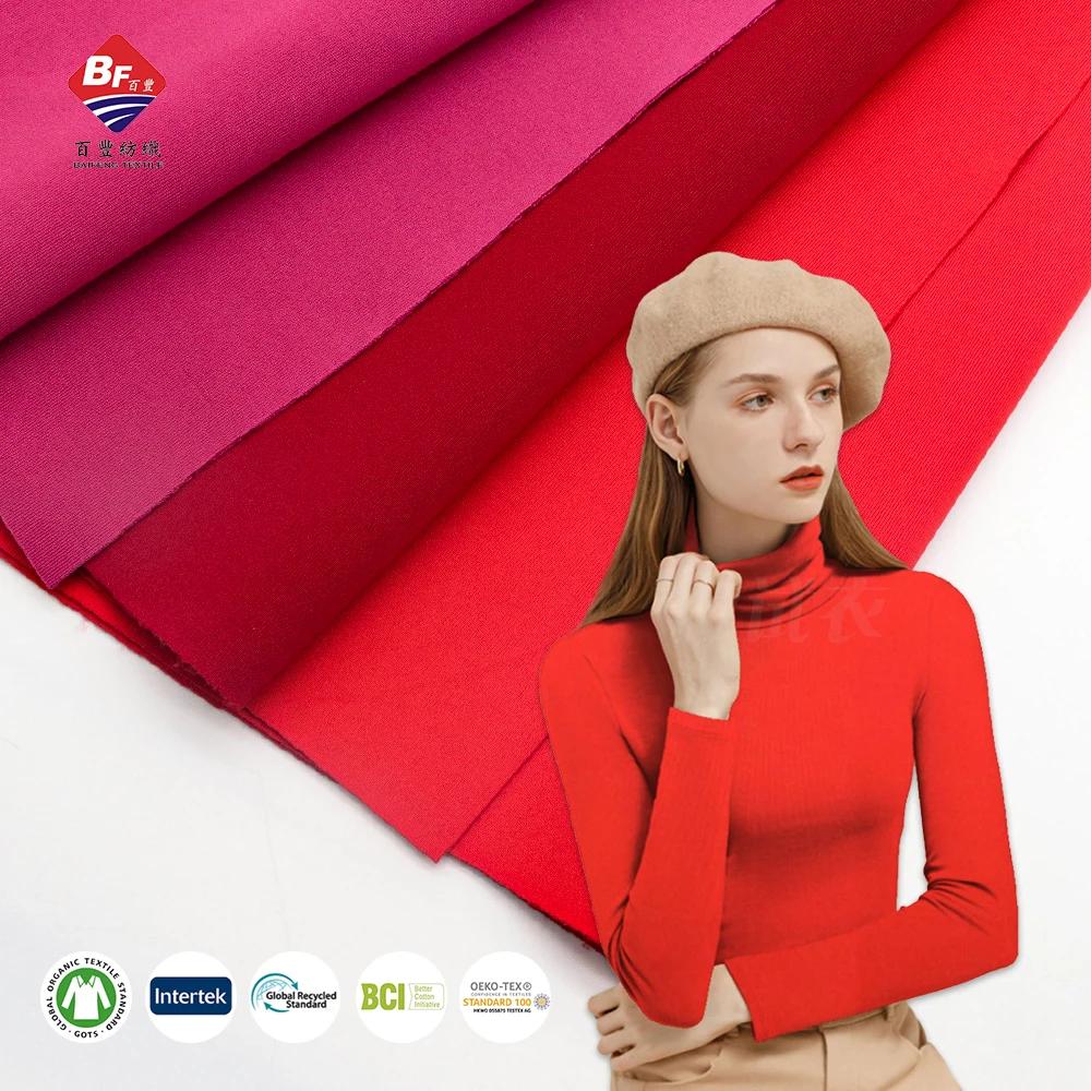 RTS 85%polyester 15%spandex jersey knitting fabric stocklot