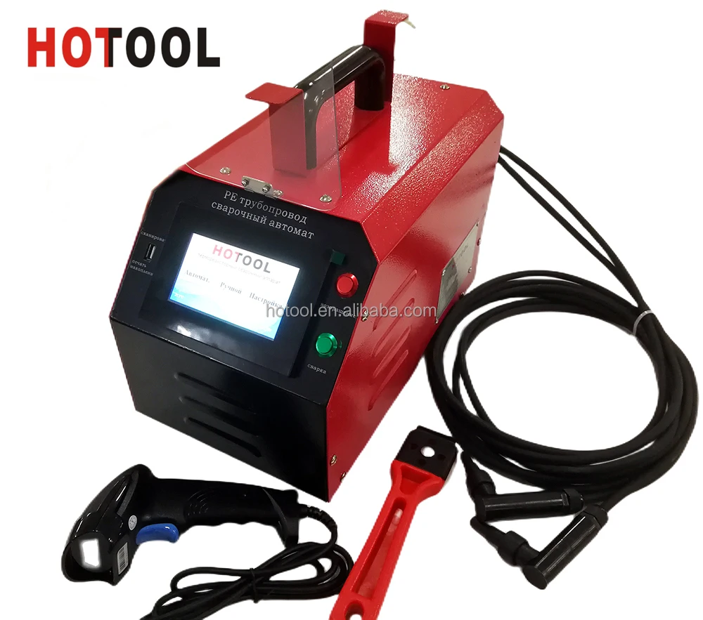 Hotool Automatic HDPE Electrofusion Fitting Welding Machine 20-630mm PE Pipe Welder Home Use 220v Plastic Welder New Used