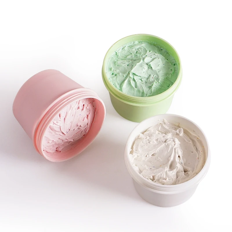 Amazon Top Seller Skincare Organic Shea Moisture Kaolin Whitening Acne Fruit Ice Cream Cake Clay Facial Mask