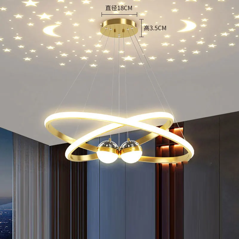 Charming Ceiling Chandelier Adjustable Lighting Starry Sky High Brightness Durable Long Service Life Dimmable