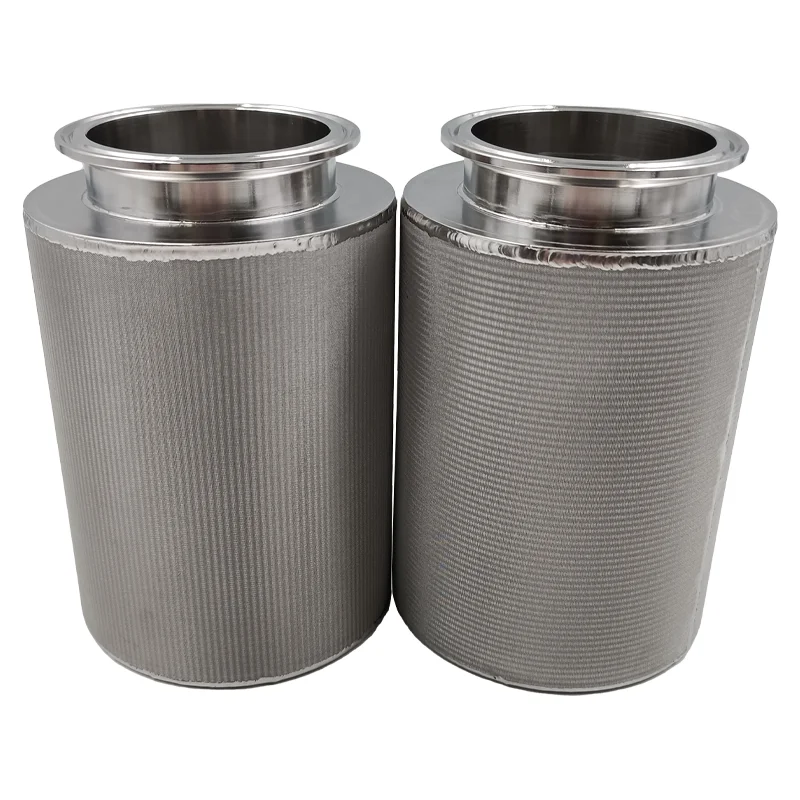 Micron stainless steel sintered metal filters tube Sintered porous metal filter for water filters