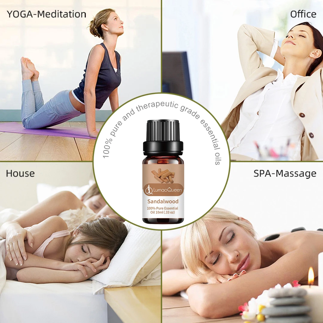 Sandal Wood Essential Oil 100% Natural Hot Sale Private Label Essential Oil Skin Care Essential Oil Vendors