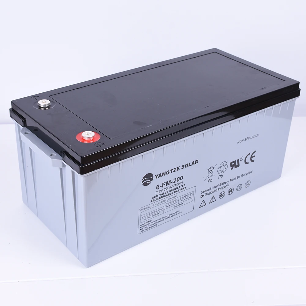Dry cell solar system battery 200ah 12v