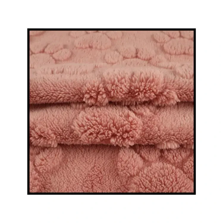 Wholesale polyester  cat paw printed luxury knit jacquard fabrics