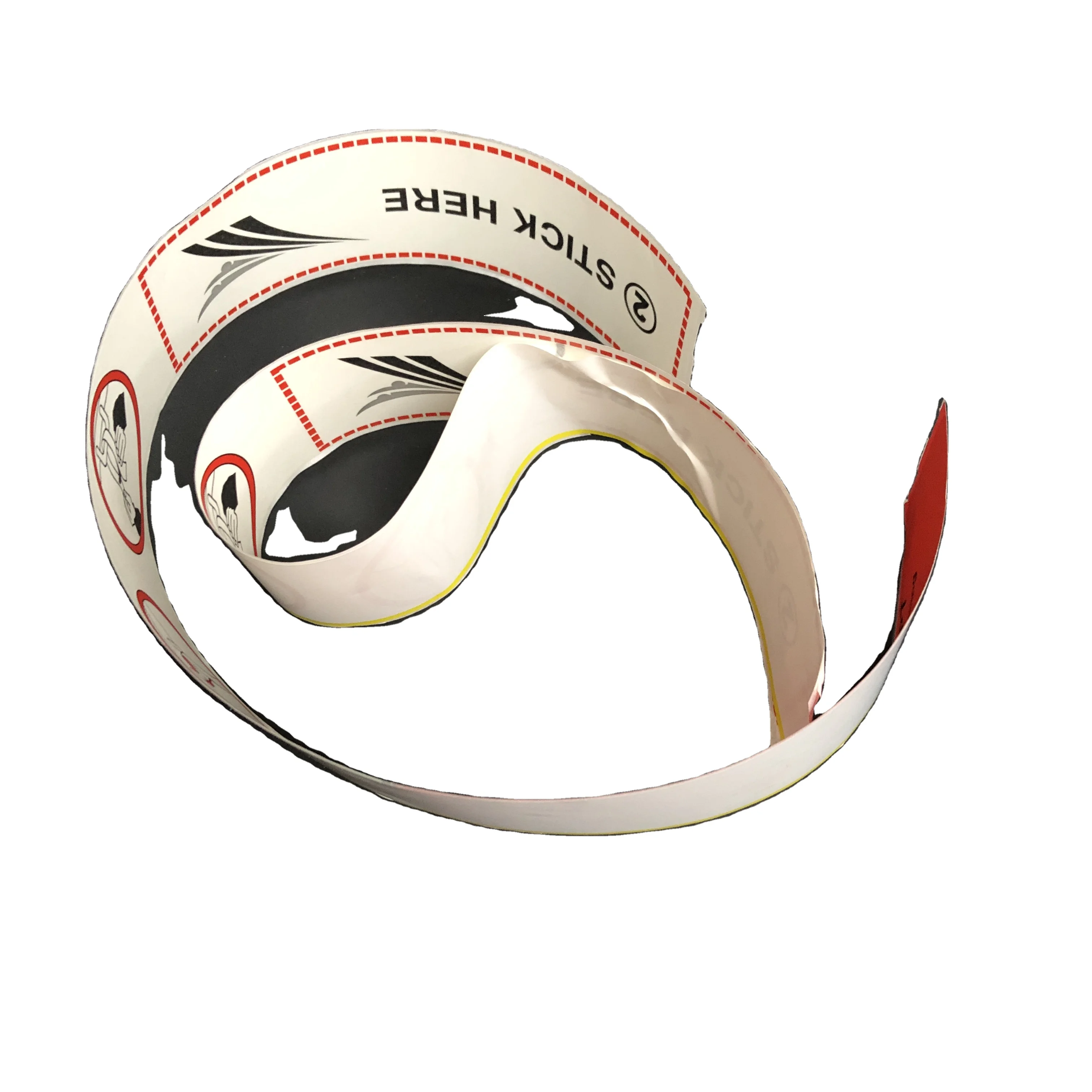 New Customized Thermal Blank Luggage Tags Airline Adhesive baggage tag sticker