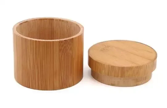 Wholesale Custom Handmade Round Bamboo Wooden Watch Gift Organizer Box