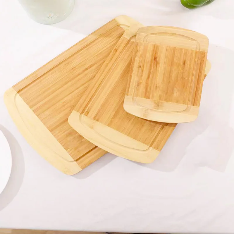 Wholesale two tone bamboo cutting board set of 3 bamboo cutting board set  bamboo cutting boards wholesale