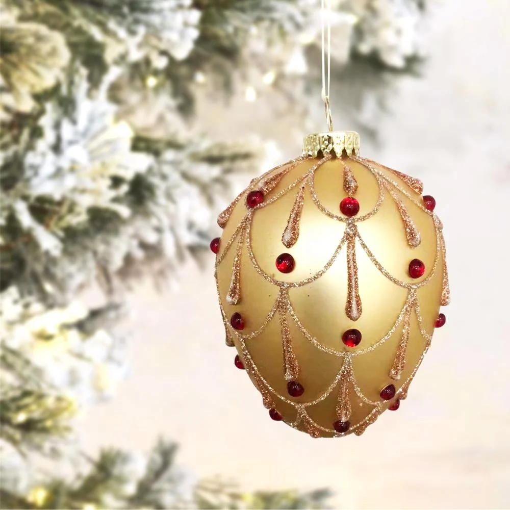 Wholesale decorative hand painted baubles christmas glass ball ornaments for xmas tree decoration