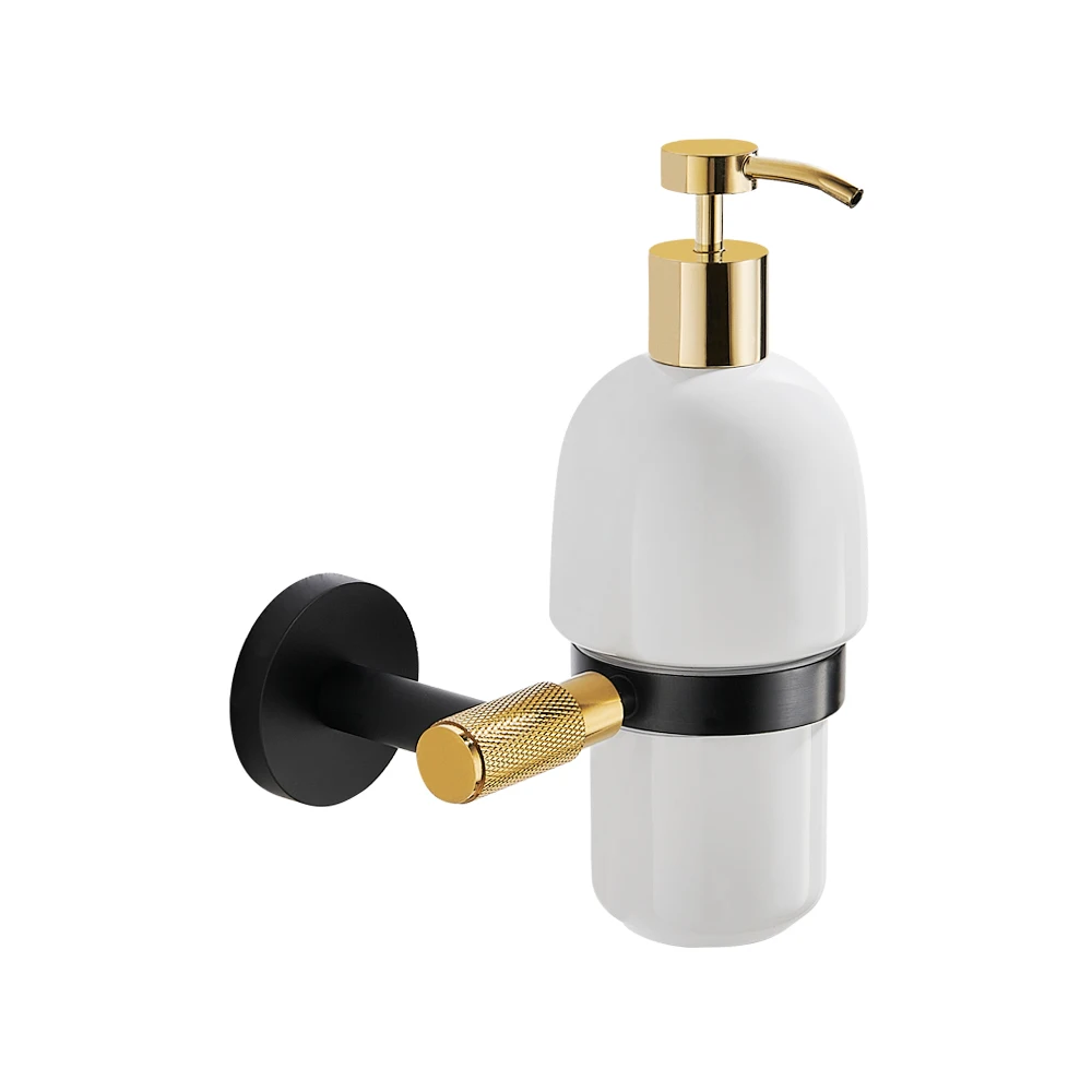 Solid Brass Bathroom Soap Dispenser, Brushed Nickel Bath Soap Dispenser, Brass Soap Pump for Bathroom Sink,