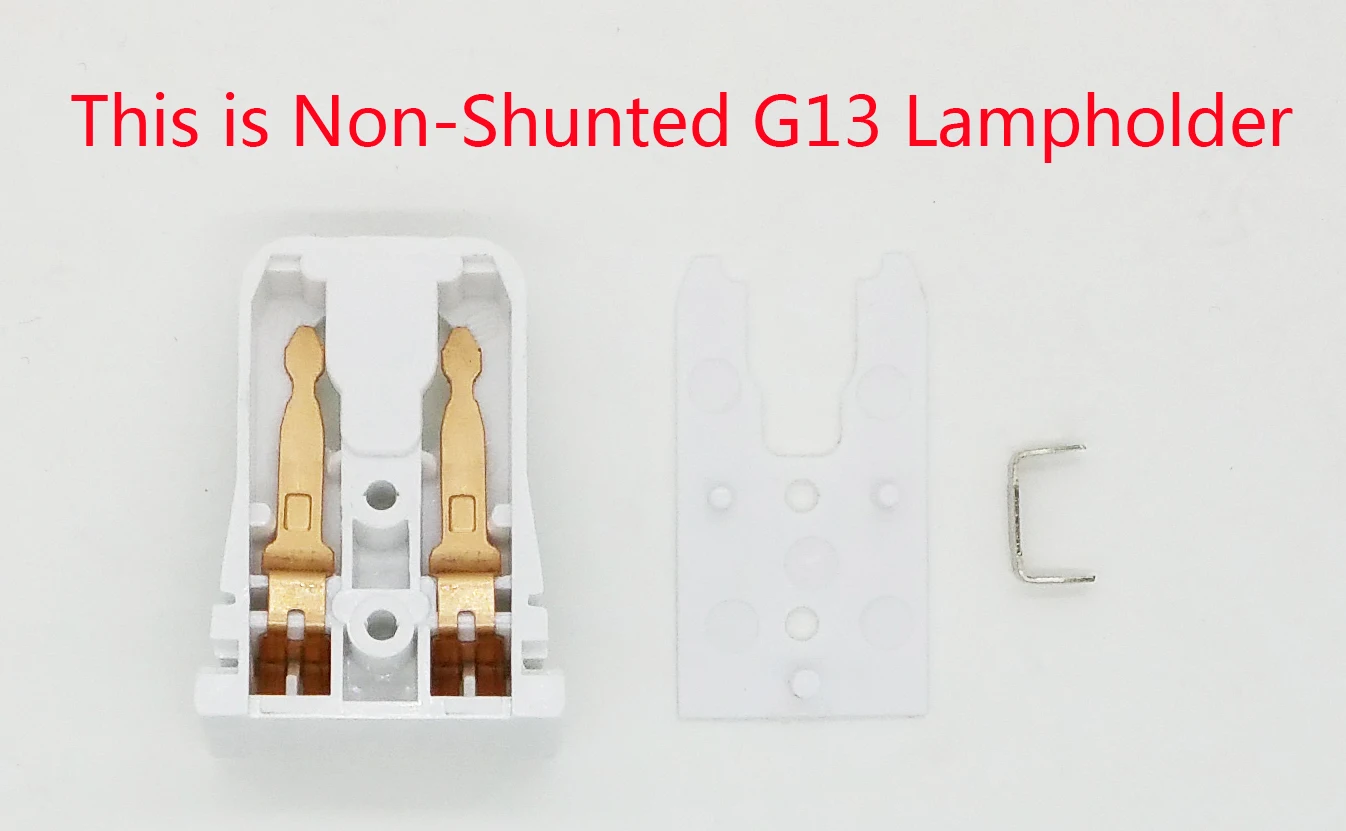 T8 Fluorescent Tube Light Lamp Socket Lampholder Non-Shunted Tombstone G13 LED Lamp holder