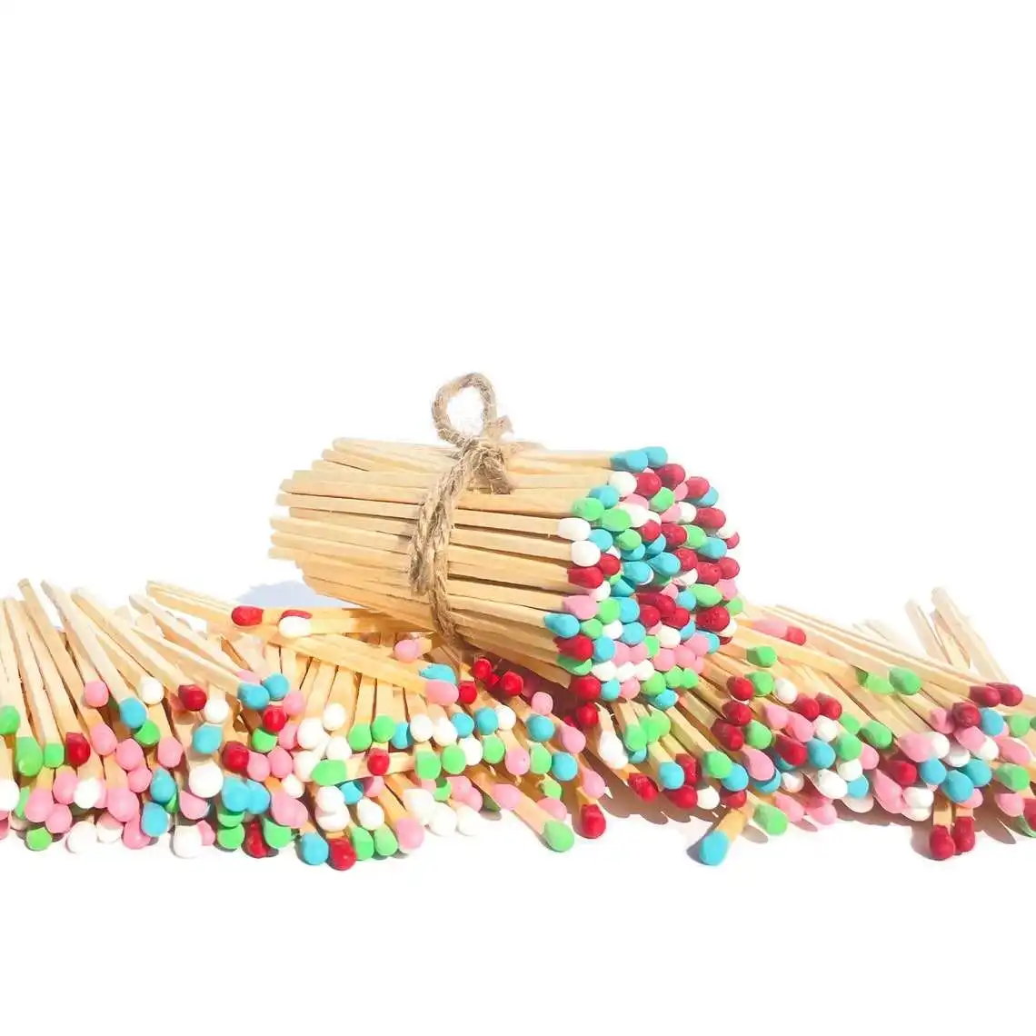 Customized bulk wooden high-quality match stick Wholesale price Personalized fancy home decoration75mm match stick