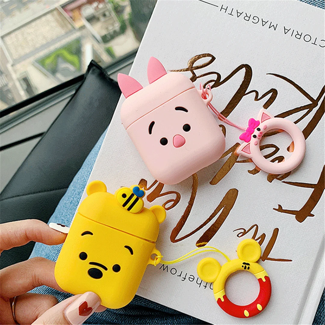 Gemfits оптовая продажа 3D Новый чехол для Airpods силиконовый милый Airpod Радужный