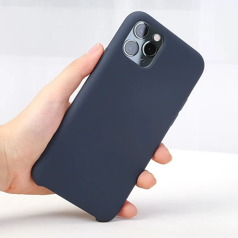 
SOSLPAI hot selling brand phone case for iphone 11 pro liquid silicone fabric mobile phone cover 