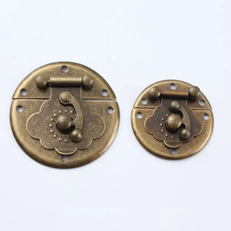 Vintage Old Wooden Box Lock Antique  Gift Box Latch Clasp