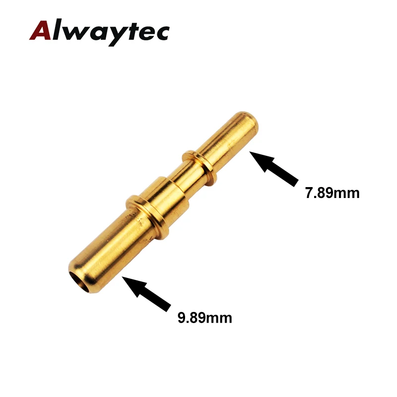 7.89mm 9.89mm universal general auto Fuel line metal connector two side brass male end piece fittings
