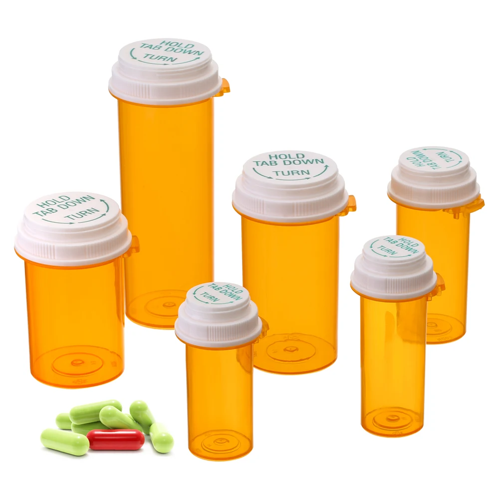 Hot selling 60DR 240ml amber capsule plastic pill container