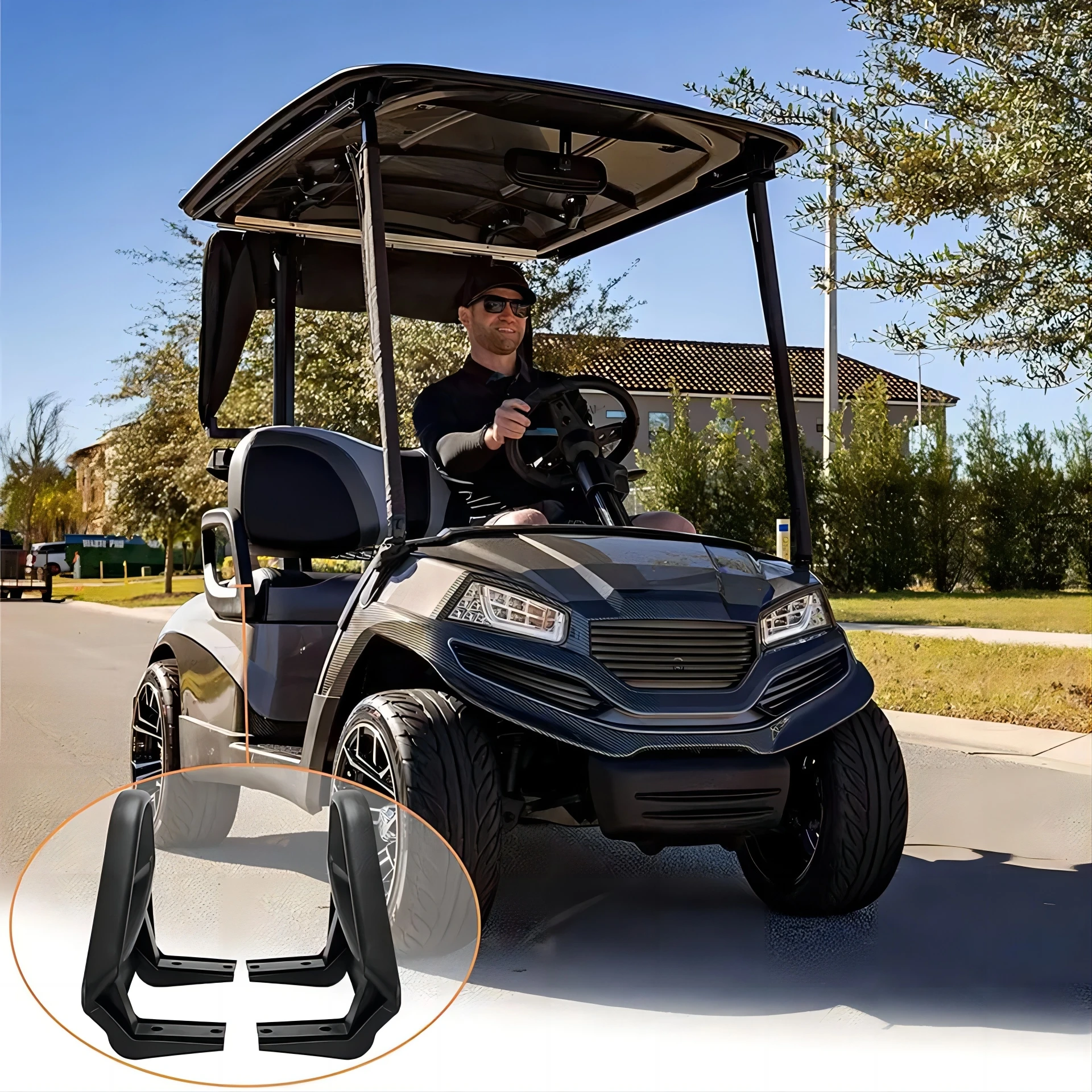 1 пара со стороны водителя пассажира хип ограничения для гольф-кары EZGO TXT
