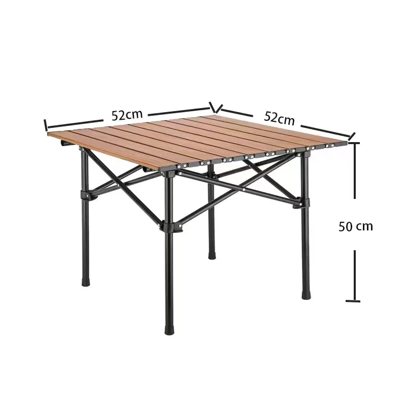 Modern Outdoor Folding Carbon Steel Picnic Table and Chairs Portable Camping Dining & Kitchen Table Set