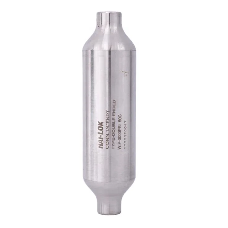 Stainless Steel 304L/316L SS 150Cm3 300Cm3 500Cm3 Double Ended Sampling Cylinders