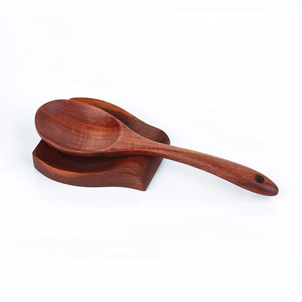 16 piece Acacia Wooden Spoons Wooden Spatula Cooking Kitchen Utensils Set with Holder & Hooks
