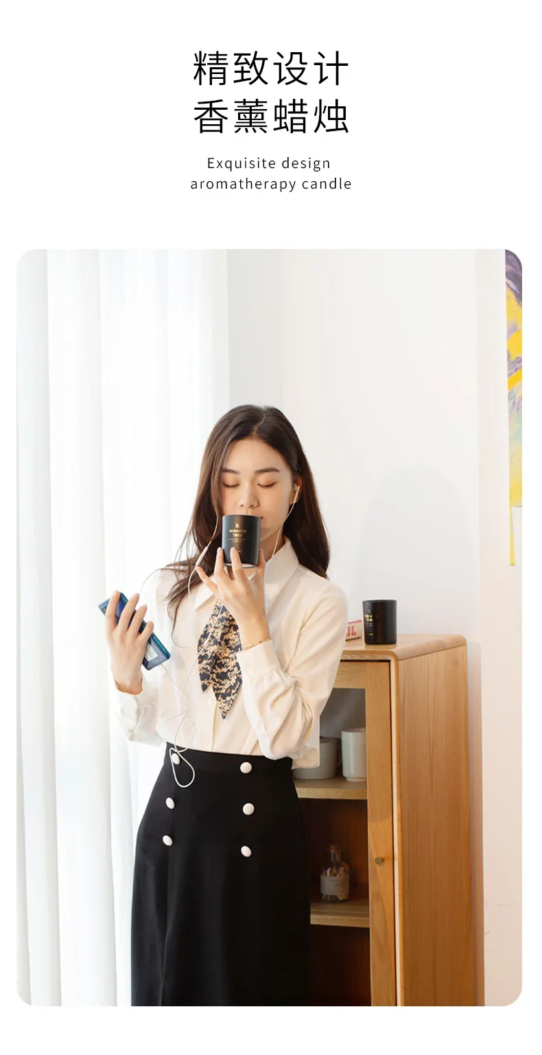 Essential Oil Aromatherapy Candle Household Soy Wax Mosquito Repellent Companion Hand Gift Ins Fragrance Candle Fragrance Glass