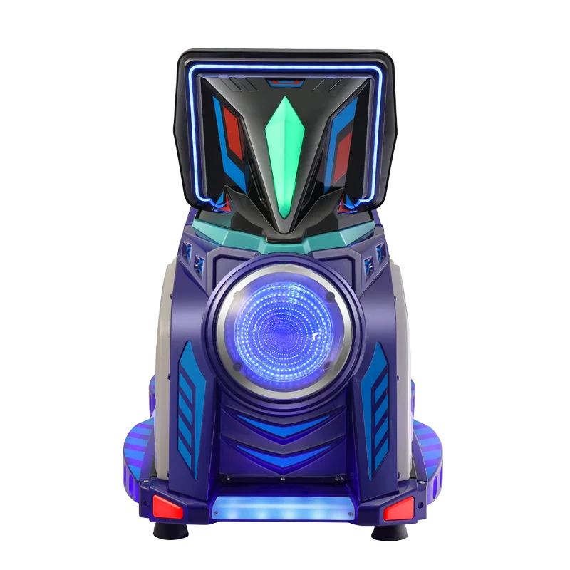 HD screen comfortable rotary handle coin operated kids rides rocking game machine for kids