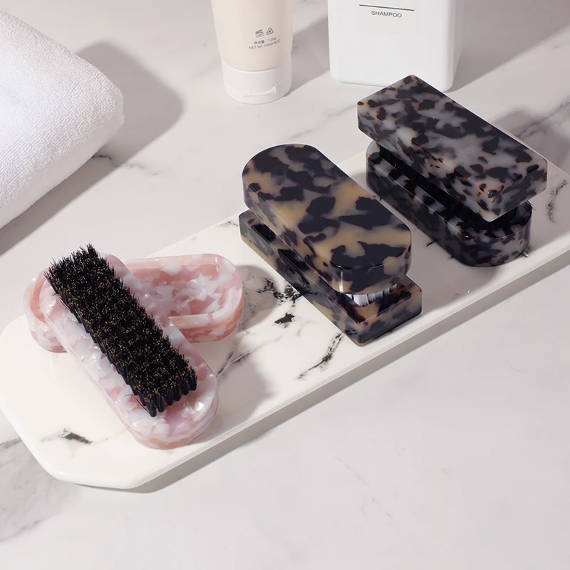 Wholesale Natural Nail Cleaning Brush Art Care Cleaning Tools Plastic Handle Hand Scrubbing Nail Dust Brushes