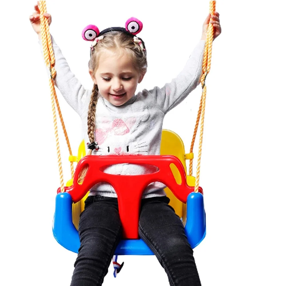 Adjustable 3 In 1 Swing Seat Baby Toddler Outdoor Background Playground Kids Swing